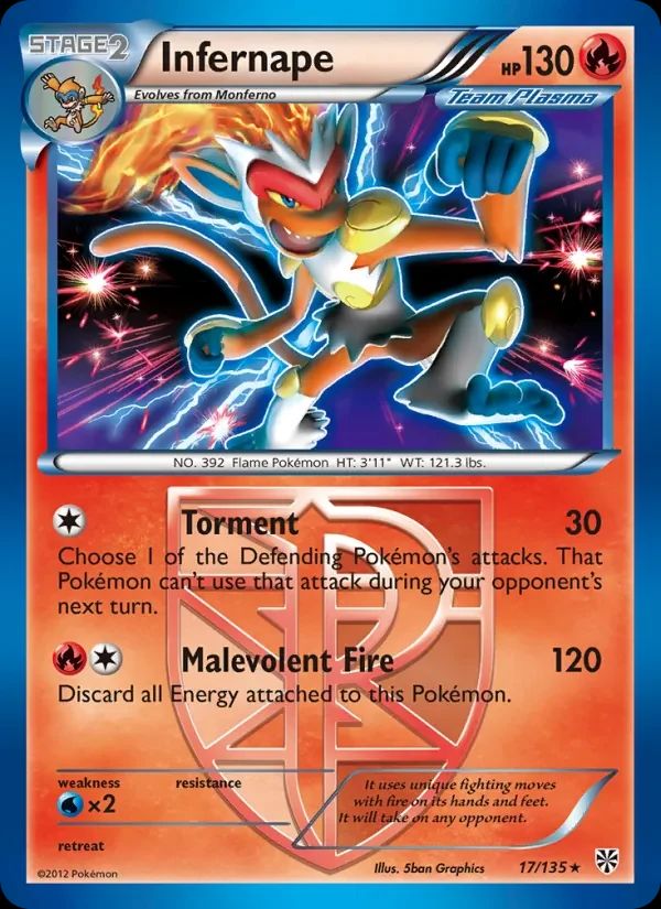 Infernape Plasma Storm card