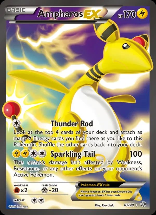 Ampharos EX Ancient Origins card