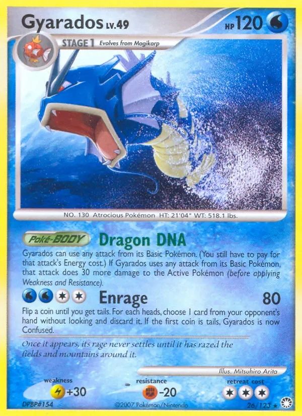 Gyarados Mysterious Treasures card