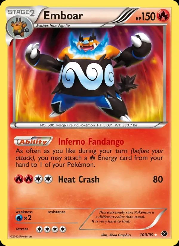 Emboar Next Destinies card