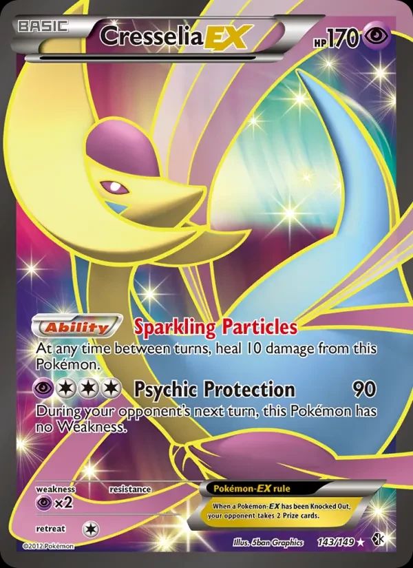 Cresselia EX Boundaries Crossed card