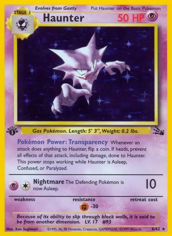Haunter Fossil card