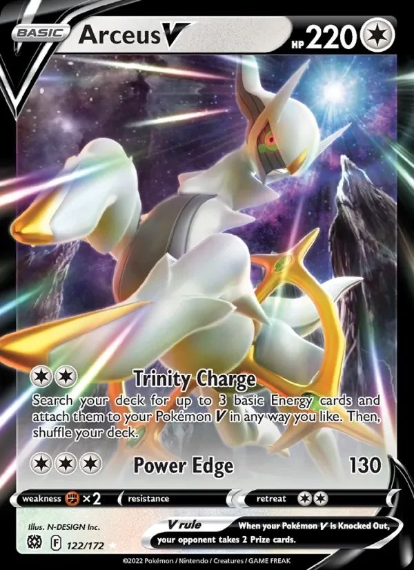 Arceus V Brilliant Stars card