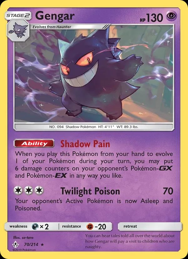 Gengar Unbroken Bonds card