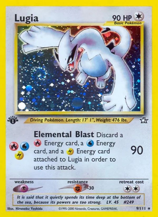 Lugia Neo Genesis card