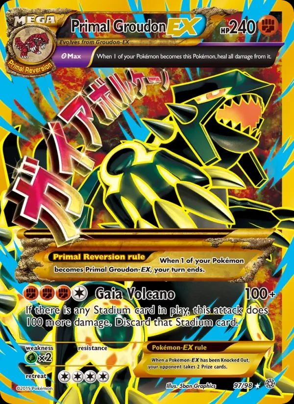 Primal Groudon ex Ancient Origins card