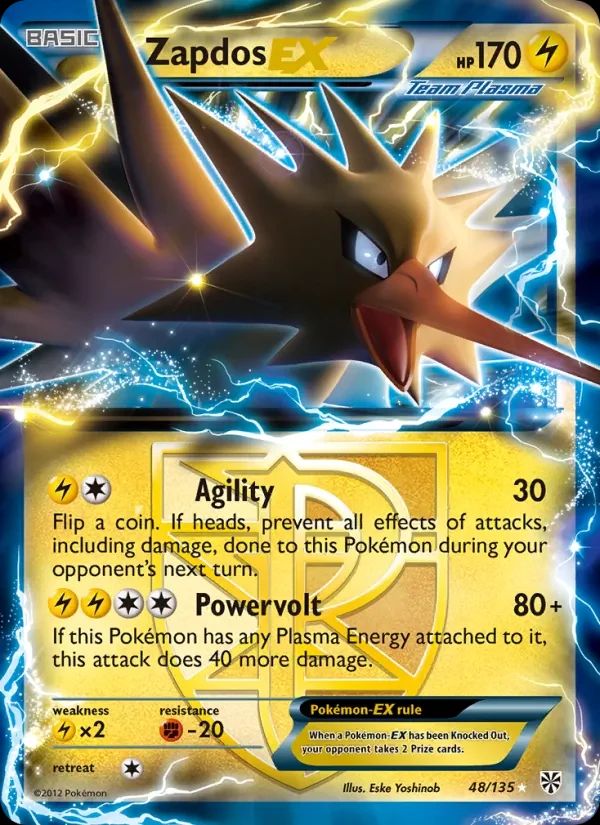 Zapdos EX Plasma Storm card