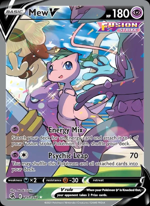 Mew V Fusion Strike card