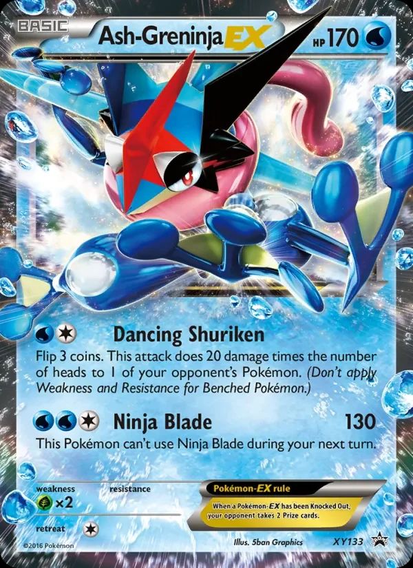 Ash-Greninja EX XY Black Star Promos card