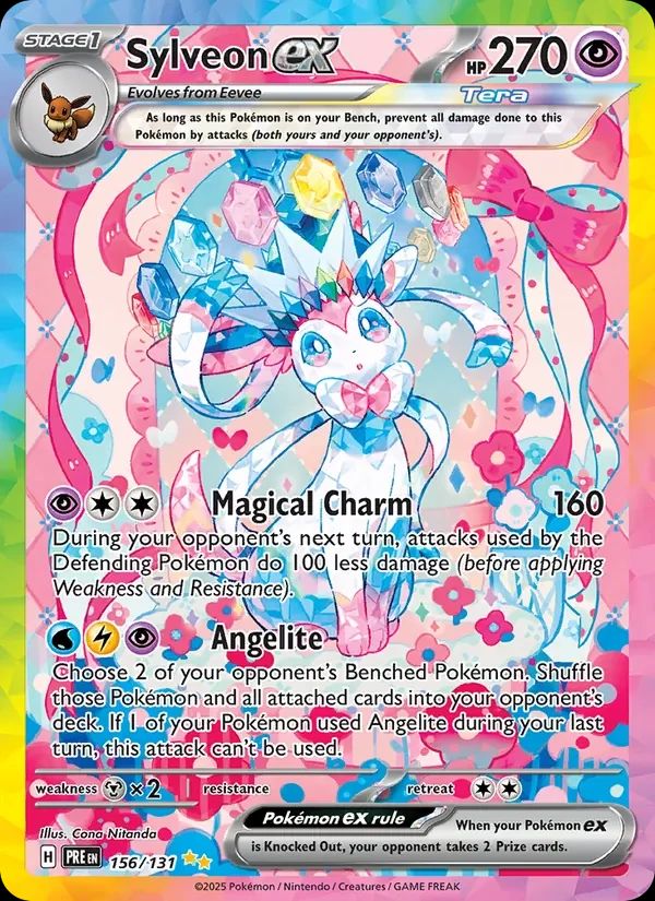 Sylveon ex Prismatic Evolutions card