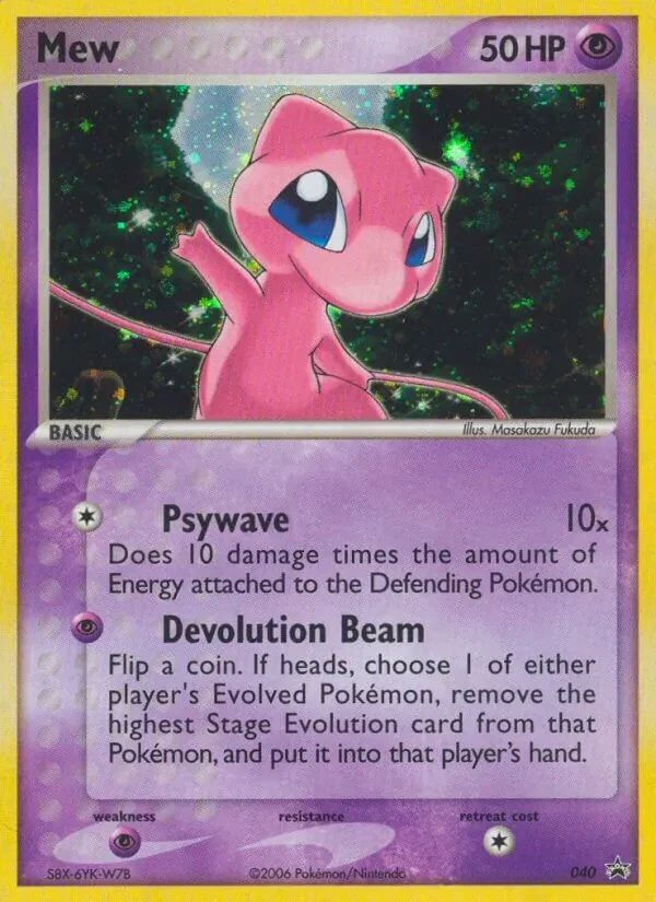 Mew Nintendo Black Star Promos card