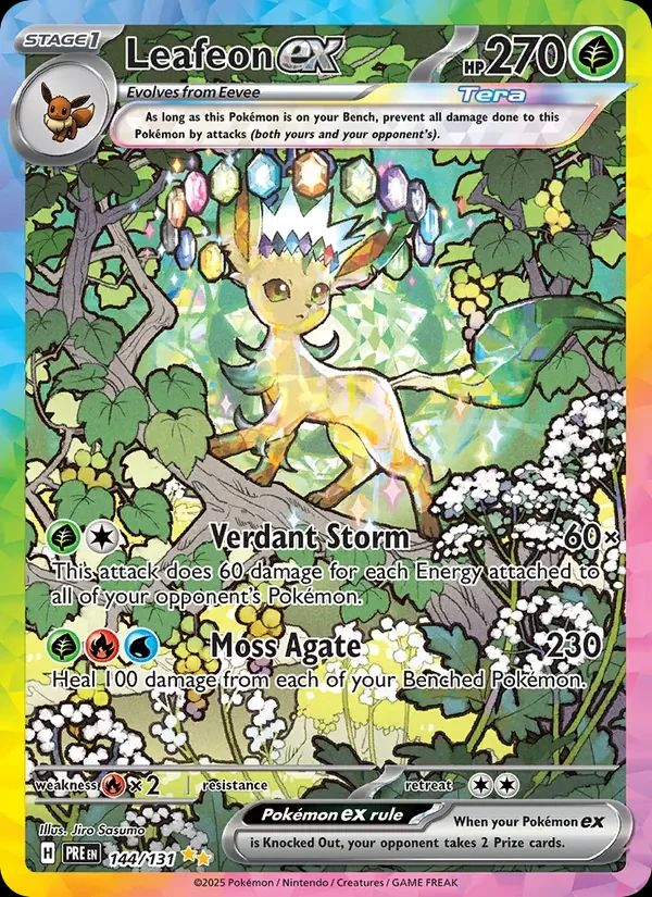 Leafeon ex Prismatic Evolutions card