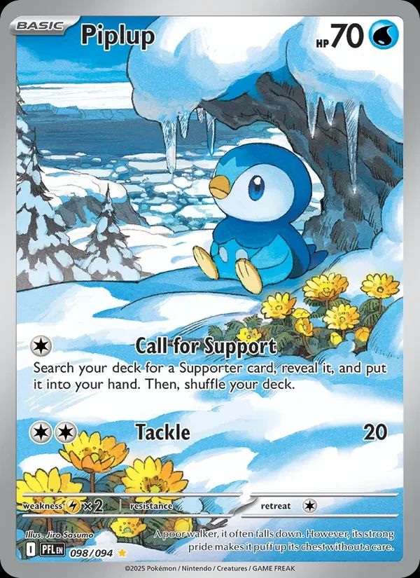 Piplup Phantasmal Flames card