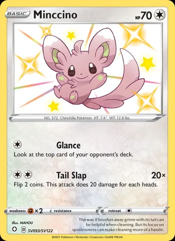 Minccino Shining Fates card