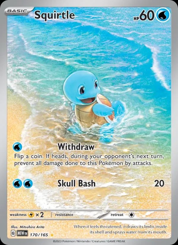 Squirtle Scarlet & Violet 151 card