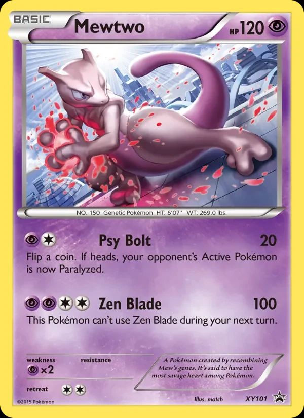 Mewtwo XY Black Star Promos card
