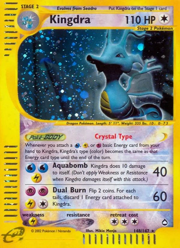 Kingdra Aquapolis card