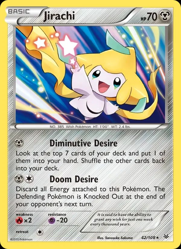 Jirachi Roaring Skies card