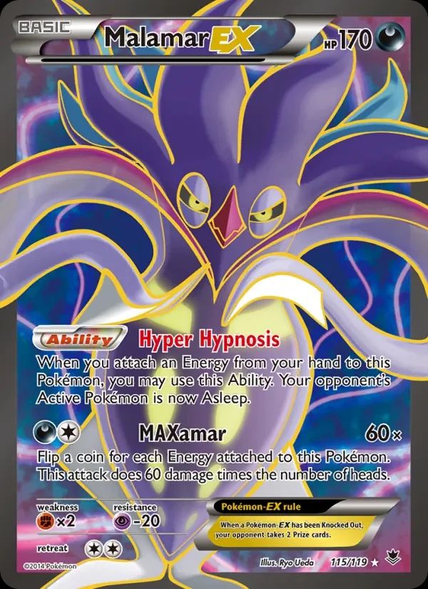 Malamar EX Phantom Forces card