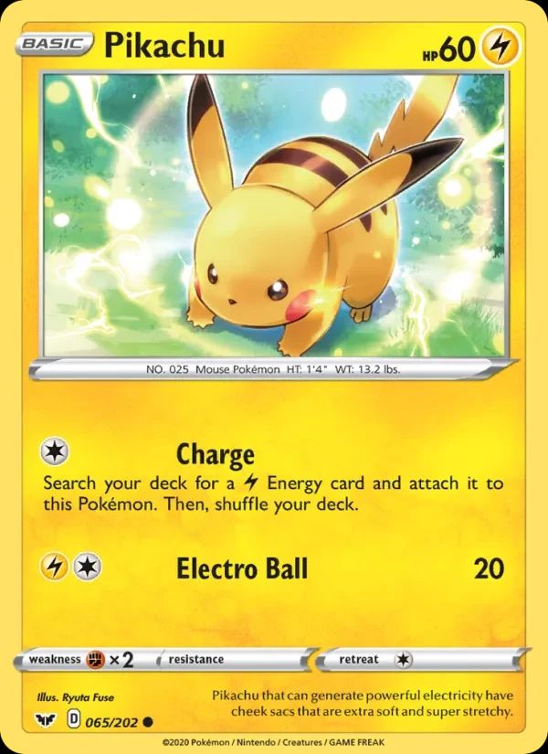 Pikachu Sword & Shield card