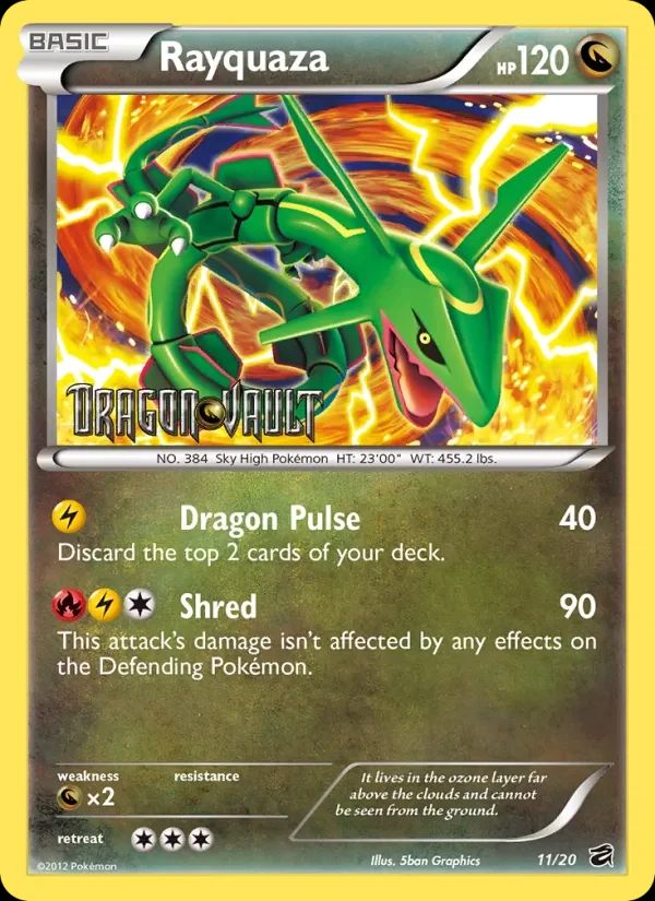Rayquaza Dragon Vault card