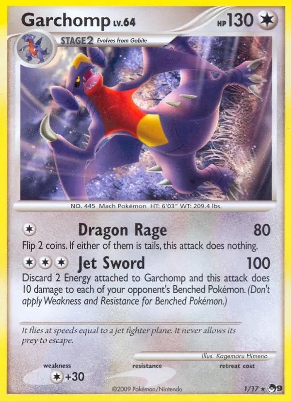 Garchomp POP Series 9 card