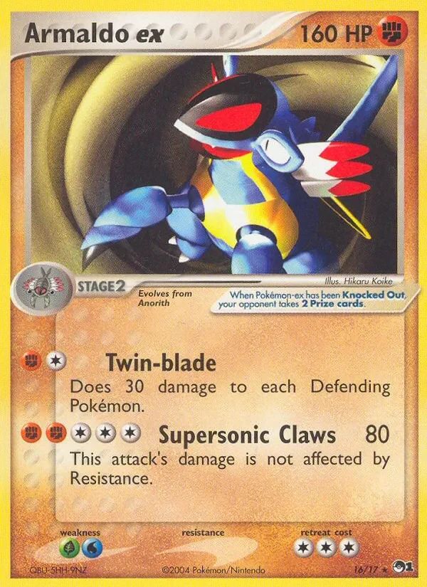 Armaldo EX POP Series 1 card