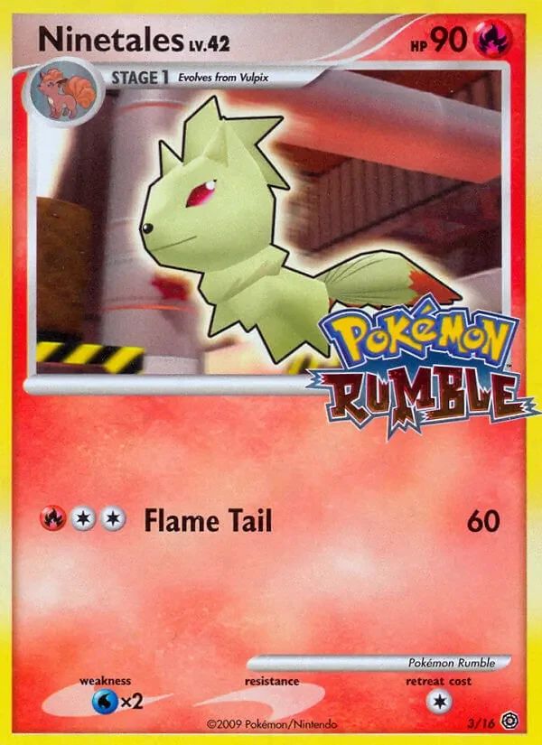 Ninetales Pokémon Rumble card