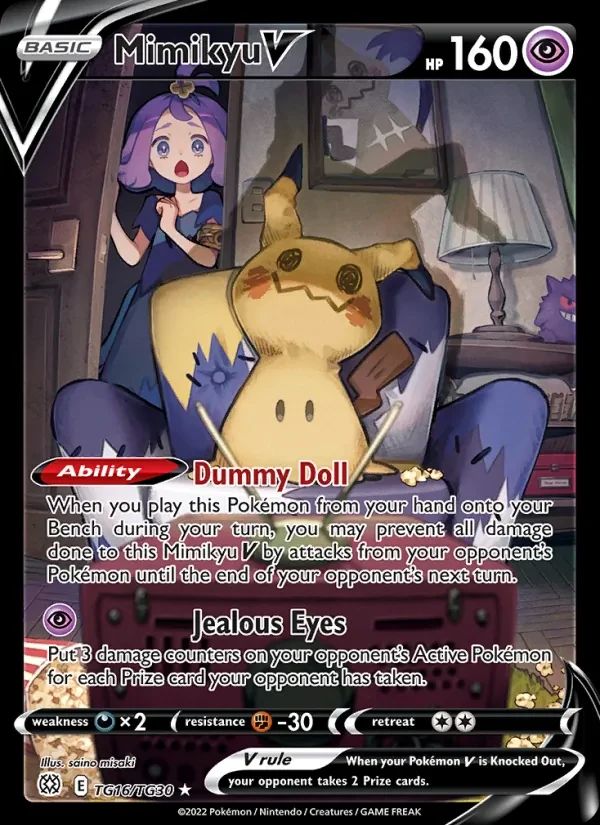 Mimikyu V Brilliant Stars card