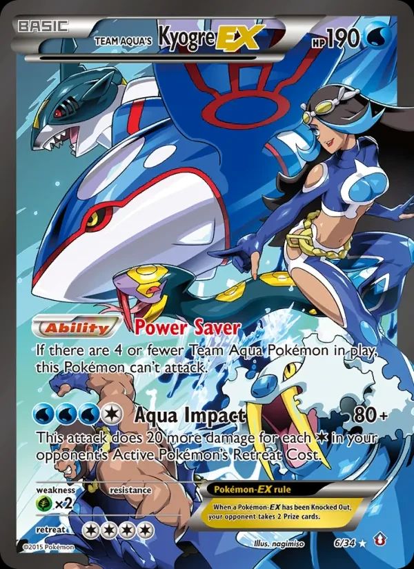 Team Aqua's Kyogre EX Double Crisis card