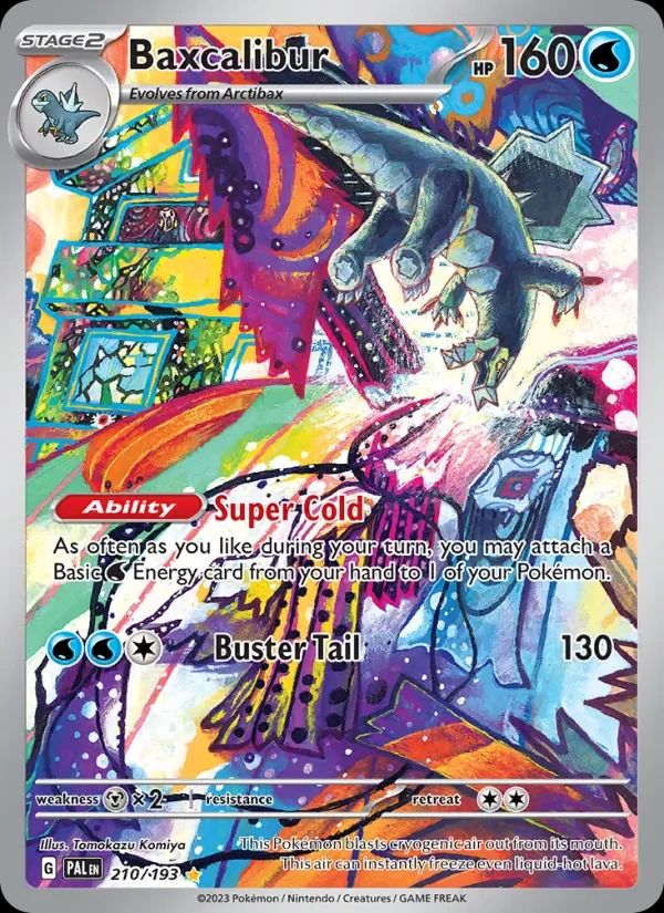 Baxcalibur Paldea Evolved card
