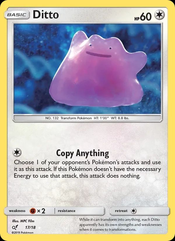Ditto Detective Pikachu card