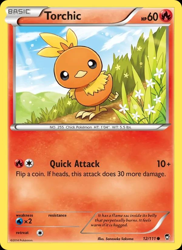 Torchic Furious Fists card