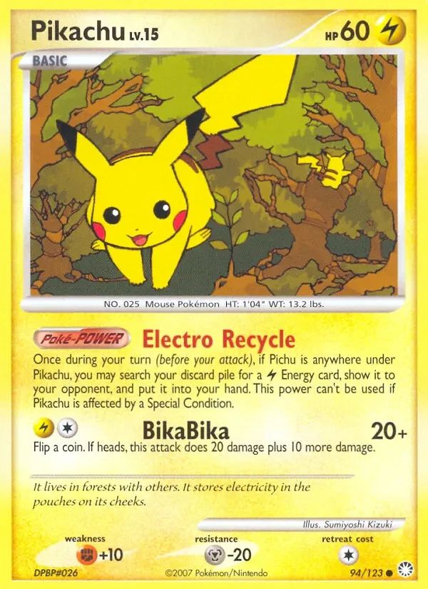Pikachu Mysterious Treasures card
