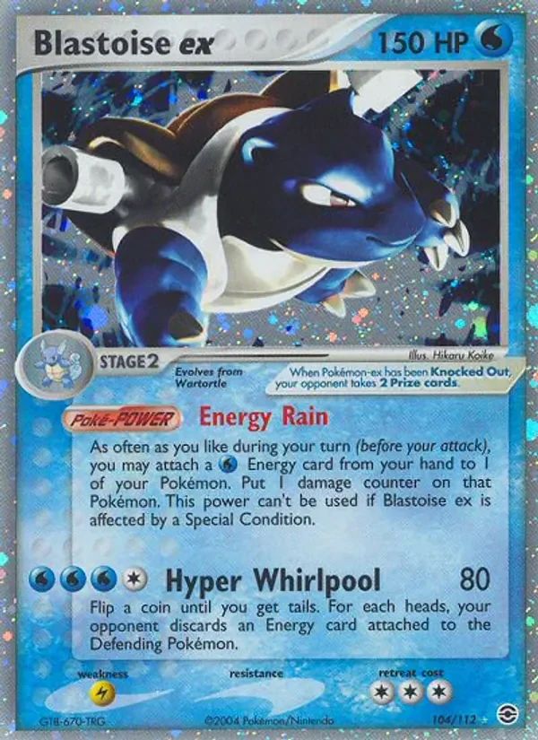 Blastoise EX EX FireRed & LeafGreen card