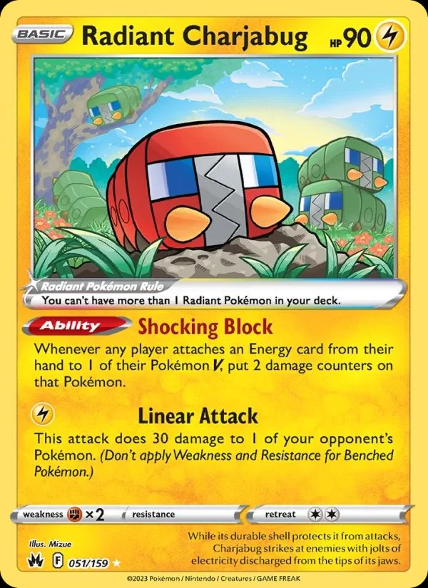Radiant Charjabug Crown Zenith card