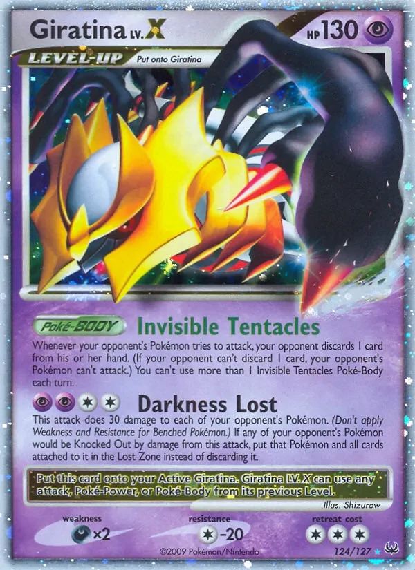 Giratina LV.X Platinum card