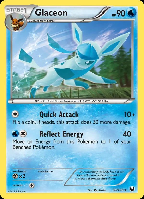 Glaceon Dark Explorers card