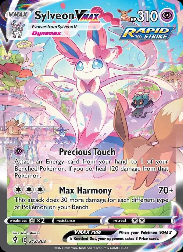 Sylveon VMAX Evolving Skies card