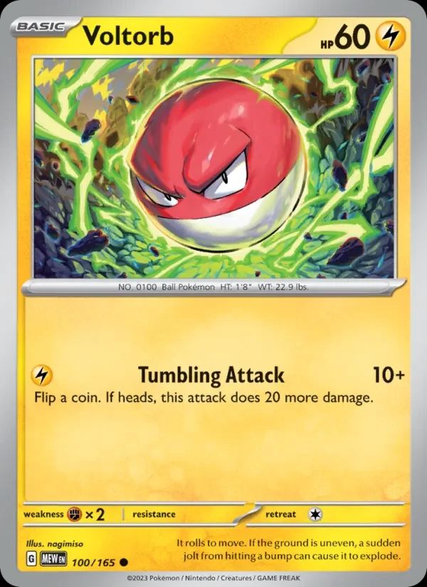 Voltorb Scarlet & Violet 151 card