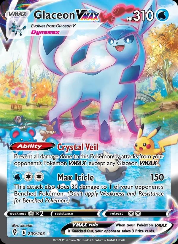 Glaceon VMAX Evolving Skies card
