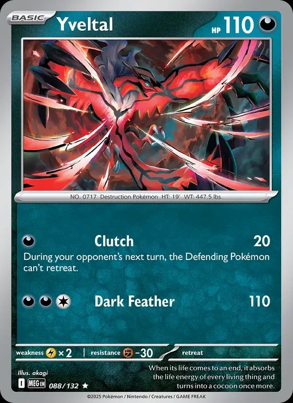 Yveltal Mega Evolution card