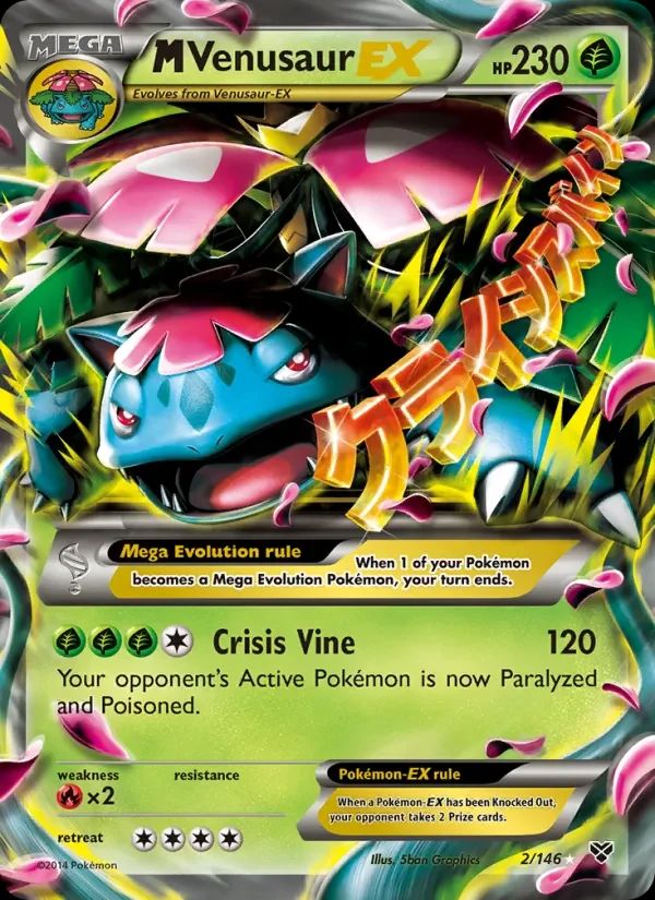 M Venusaur EX XY card