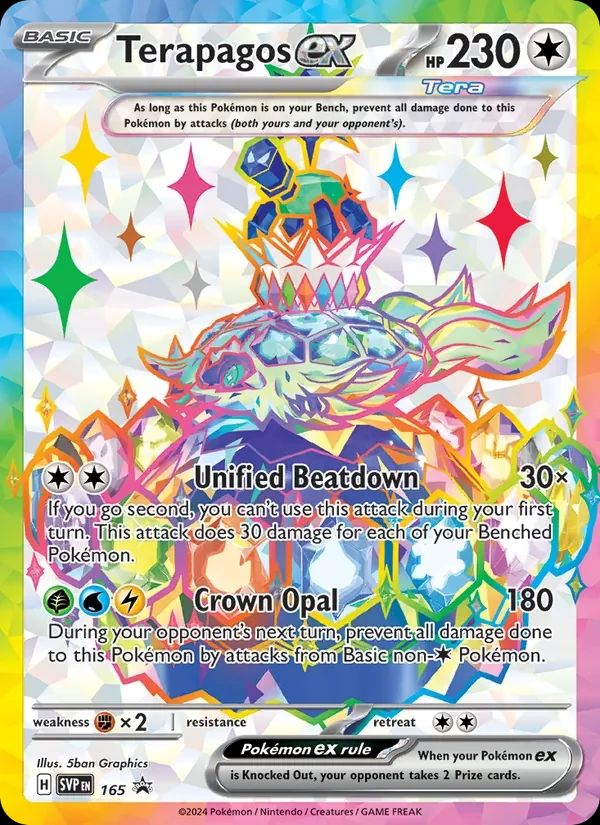 Terapagos ex SVP Black Star Promos card