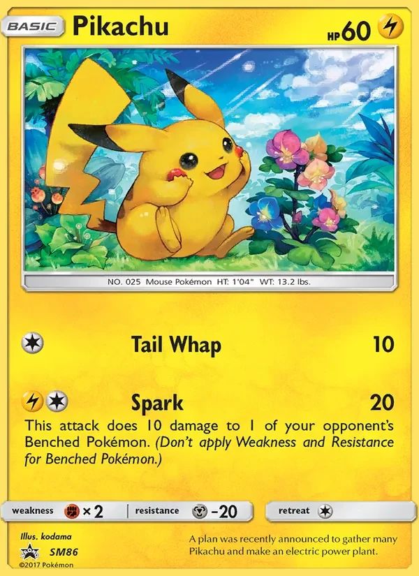 Pikachu SM Black Star Promos card