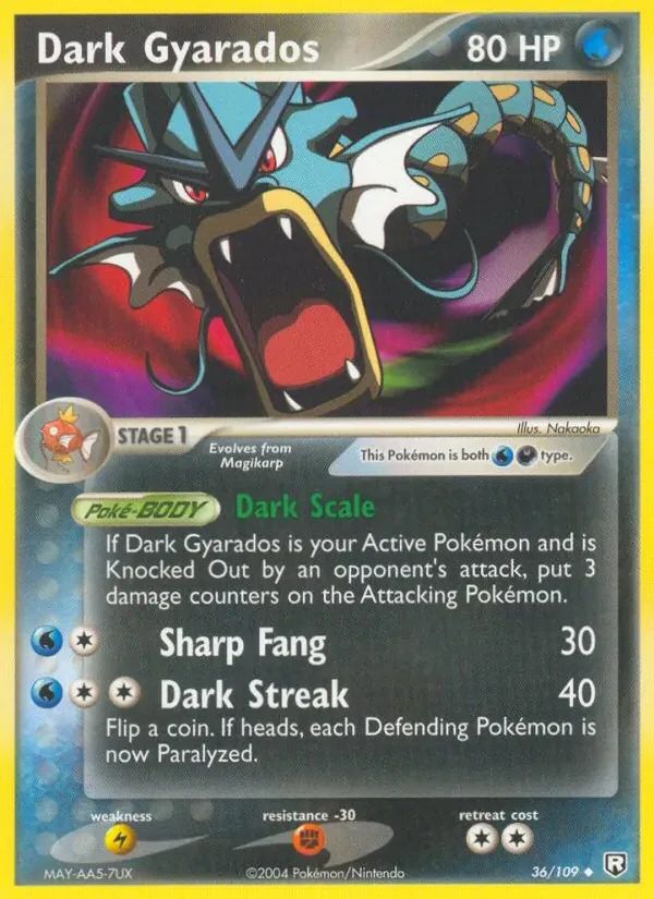 Dark Gyarados EX Team Rocket Returns card