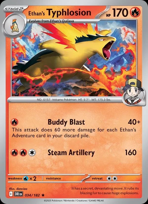 Ethan's Typhlosion Destined Rivals card