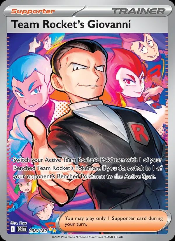 Team Rocket's Giovanni Destined Rivals card