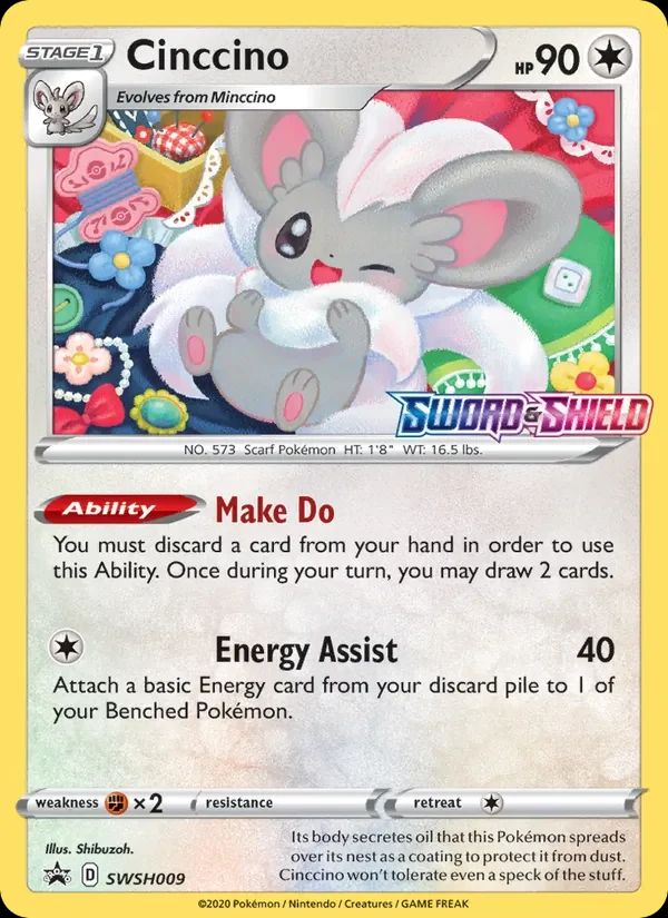 Cinccino SWSH Black Star Promos card