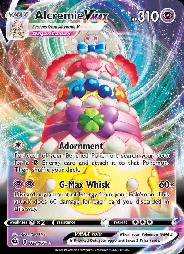 Alcremie VMAX Champion's Path card